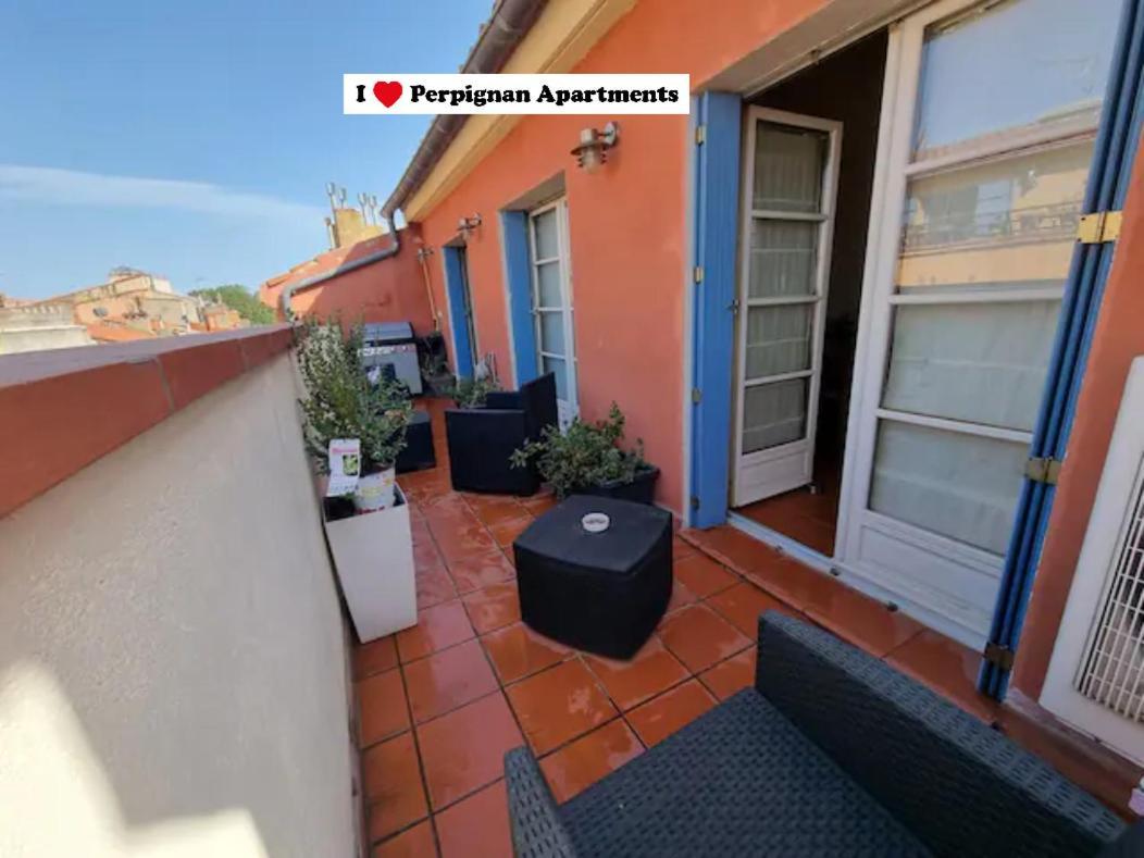 I Love Perpignan Duplex Terrasse Kültér fotó